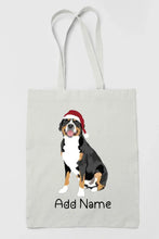 Load image into Gallery viewer, Personalized Greater Swiss Mountain Dog Love Zippered Tote Bag-Accessories-Accessories, Bags, Dog Mom Gifts, Greater Swiss Mountain Dog, Personalized-Zippered Tote Bag-White-Classic-3