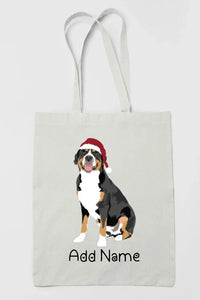 Personalized Greater Swiss Mountain Dog Love Zippered Tote Bag-Accessories-Accessories, Bags, Dog Mom Gifts, Greater Swiss Mountain Dog, Personalized-Zippered Tote Bag-White-Classic-3