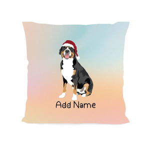 Personalized Greater Swiss Mountain Dog Soft Plush Pillowcase-Home Decor-Dog Dad Gifts, Dog Mom Gifts, Home Decor, Personalized, Pillows, Swiss Mountain Dog-Soft Plush Pillowcase-As Selected-12"x12"-2