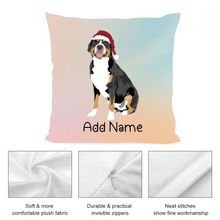 Load image into Gallery viewer, Personalized Greater Swiss Mountain Dog Soft Plush Pillowcase-Home Decor-Dog Dad Gifts, Dog Mom Gifts, Greater Swiss Mountain Dog, Home Decor, Personalized, Pillows-3