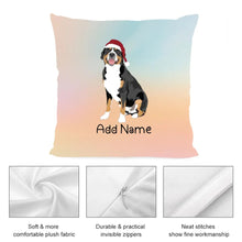 Load image into Gallery viewer, Personalized Greater Swiss Mountain Dog Soft Plush Pillowcase-Home Decor-Dog Dad Gifts, Dog Mom Gifts, Home Decor, Personalized, Pillows, Swiss Mountain Dog-3