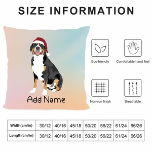 Personalized Greater Swiss Mountain Dog Soft Plush Pillowcase-Home Decor-Dog Dad Gifts, Dog Mom Gifts, Greater Swiss Mountain Dog, Home Decor, Personalized, Pillows-4