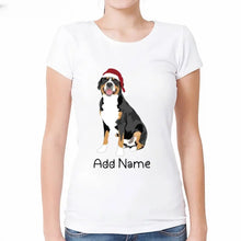 Load image into Gallery viewer, Personalized Greater Swiss Mountain Dog T Shirt for Women-Customizer-Apparel, Dog Mom Gifts, Greater Swiss Mountain Dog, Personalized, Shirt, T Shirt-Modal T-Shirts-White-Small-2