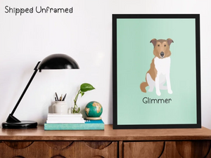 Personalized Greyhound / Whippet Canvas Print Poster-Art-Greyhound, Whippet-9