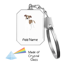 Load image into Gallery viewer, Personalized Greyhound / Whippet Crystal Glass Keychain-Accessories-Greyhound, Whippet-Crystal Keychain-Glass Crystal-One Size-2