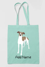 Load image into Gallery viewer, Personalized Greyhound / Whippet Love Zippered Tote Bag-Accessories-Accessories, Bags, Dog Mom Gifts, Greyhound, Personalized, Whippet-12