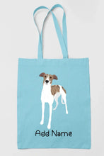 Load image into Gallery viewer, Personalized Greyhound / Whippet Love Zippered Tote Bag-Accessories-Accessories, Bags, Dog Mom Gifts, Greyhound, Personalized, Whippet-13