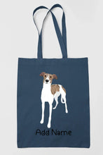 Load image into Gallery viewer, Personalized Greyhound / Whippet Love Zippered Tote Bag-Accessories-Accessories, Bags, Dog Mom Gifts, Greyhound, Personalized, Whippet-14