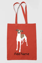 Load image into Gallery viewer, Personalized Greyhound / Whippet Love Zippered Tote Bag-Accessories-Accessories, Bags, Dog Mom Gifts, Greyhound, Personalized, Whippet-16
