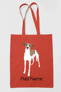 Personalized Greyhound / Whippet Love Zippered Tote Bag-Accessories-Accessories, Bags, Dog Mom Gifts, Greyhound, Personalized, Whippet-16