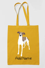 Load image into Gallery viewer, Personalized Greyhound / Whippet Love Zippered Tote Bag-Accessories-Accessories, Bags, Dog Mom Gifts, Greyhound, Personalized, Whippet-17
