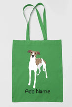 Load image into Gallery viewer, Personalized Greyhound / Whippet Love Zippered Tote Bag-Accessories-Accessories, Bags, Dog Mom Gifts, Greyhound, Personalized, Whippet-18