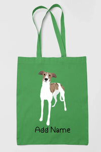 Personalized Greyhound / Whippet Love Zippered Tote Bag-Accessories-Accessories, Bags, Dog Mom Gifts, Greyhound, Personalized, Whippet-18