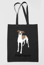 Load image into Gallery viewer, Personalized Greyhound / Whippet Love Zippered Tote Bag-Accessories-Accessories, Bags, Dog Mom Gifts, Greyhound, Personalized, Whippet-19