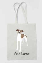 Load image into Gallery viewer, Personalized Greyhound / Whippet Love Zippered Tote Bag-Accessories-Accessories, Bags, Dog Mom Gifts, Greyhound, Personalized, Whippet-3