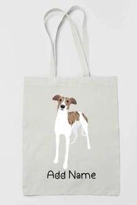 Personalized Greyhound / Whippet Love Zippered Tote Bag-Accessories-Accessories, Bags, Dog Mom Gifts, Greyhound, Personalized, Whippet-3