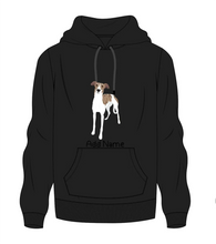 Load image into Gallery viewer, Personalized Greyhound / Whippet Men&#39;s Warm Hoodie Sweatshirt-Apparel-Apparel, Dog Dad Gifts, Greyhound, Hoodie, Personalized, Sweatshirt, Whippet-Men&#39;s Warm Hoodie Sweatshirt-Black-S-9