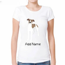 Load image into Gallery viewer, Personalized Greyhound / Whippet Mom T Shirt for Women-Customizer-Apparel, Dog Mom Gifts, Greyhound, Personalized, Shirt, T Shirt, Whippet-2