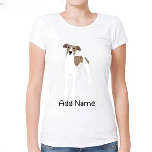 Personalized Greyhound / Whippet Mom T Shirt for Women-Customizer-Apparel, Dog Mom Gifts, Greyhound, Personalized, Shirt, T Shirt, Whippet-Modal T-Shirts-White-Small-2