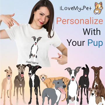 Personalized Greyhound Whippet Mom T Shirt For Women 360x
