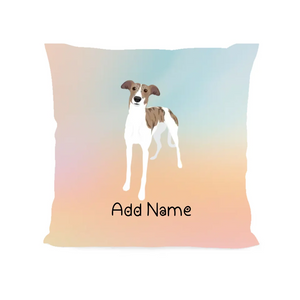 Personalized Greyhound / Whippet Soft Plush Pillowcase-Home Decor-Dog Dad Gifts, Dog Mom Gifts, Greyhound, Home Decor, Personalized, Pillows, Whippet-Soft Plush Pillowcase-As Selected-12"x12"-2