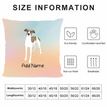 Load image into Gallery viewer, Personalized Greyhound / Whippet Soft Plush Pillowcase-Home Decor-Dog Dad Gifts, Dog Mom Gifts, Greyhound, Home Decor, Personalized, Pillows, Whippet-4