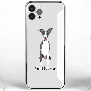 Personalized Greyhound / Whippet Soft Shell Phone Cover-Cell Phone Accessories-Accessories, Dog Mom Gifts, Greyhound, Personalized, Phone Case, Whippet-Phone Cover-Transparent TPU-One Size-2