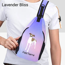 Load image into Gallery viewer, Personalized Greyhound / Whippet Unisex Sling Bag Backpack-Accessories-Greyhound, Whippet-Unisex Sling Bag Backpack-Lavender Bliss-One Size-15