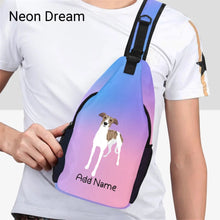 Load image into Gallery viewer, Personalized Greyhound / Whippet Unisex Sling Bag Backpack-Accessories-Greyhound, Whippet-Unisex Sling Bag Backpack-Neon Dream-One Size-17