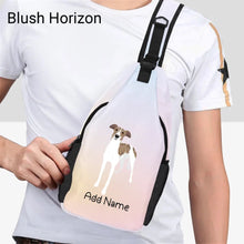 Load image into Gallery viewer, Personalized Greyhound / Whippet Unisex Sling Bag Backpack-Accessories-Greyhound, Whippet-Unisex Sling Bag Backpack-Blush Horizon-One Size-20