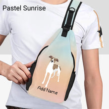 Load image into Gallery viewer, Personalized Greyhound / Whippet Unisex Sling Bag Backpack-Accessories-Greyhound, Whippet-Unisex Sling Bag Backpack-Pastel Sunrise-One Size-21