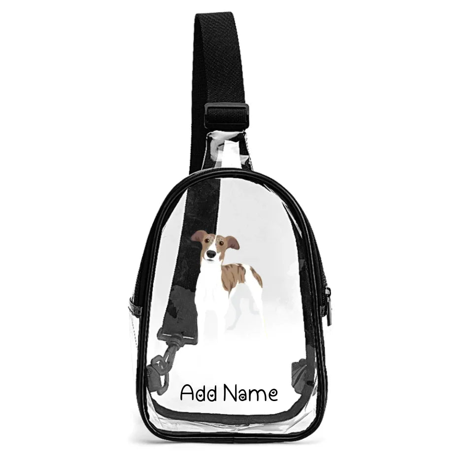 Personalized Greyhound / Whippet Unisex Transparent Sling Bag-Accessories-Greyhound, Whippet-Unisex Transparent Sling Bag-Transparent-One Size-2