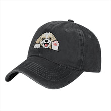 Load image into Gallery viewer, Personalized Havanese Baseball Cap - Waving Havanese Design - Match Your Dog's Coat Color-Hats &amp; Caps-Accessories,Baseball Caps,Dog Dad Gifts,Dog Mom Gifts,Havanese-6