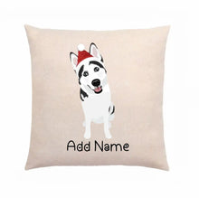 Load image into Gallery viewer, Personalized Husky Linen Pillowcase-Home Decor-Dog Dad Gifts, Dog Mom Gifts, Home Decor, Pillows, Siberian Husky-2