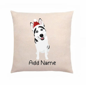 Personalized Husky Linen Pillowcase-Home Decor-Dog Dad Gifts, Dog Mom Gifts, Home Decor, Pillows, Siberian Husky-2