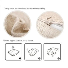 Load image into Gallery viewer, Personalized Husky Linen Pillowcase-Linen Pillow Case-Cotton-Linen-16"x16"