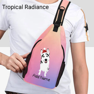 Personalized Husky Love Unisex Sling Bag Backpack-Accessories-Husky-Unisex Sling Bag Backpack-Tropical Radiance-One Size-18