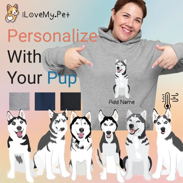 Personalized Husky Love Womens Warm Hoodie Sweatshirt 360x