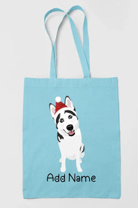 Personalized Husky Love Zippered Tote Bag-Accessories-Accessories, Bags, Dog Mom Gifts, Personalized, Siberian Husky-13