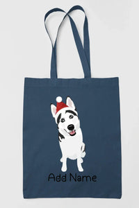 Personalized Husky Love Zippered Tote Bag-Accessories-Accessories, Bags, Dog Mom Gifts, Personalized, Siberian Husky-14