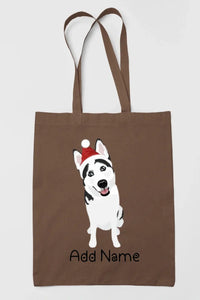 Personalized Husky Love Zippered Tote Bag-Accessories-Accessories, Bags, Dog Mom Gifts, Personalized, Siberian Husky-15