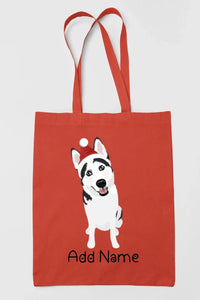 Personalized Husky Love Zippered Tote Bag-Accessories-Accessories, Bags, Dog Mom Gifts, Personalized, Siberian Husky-16