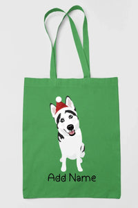 Personalized Husky Love Zippered Tote Bag-Accessories-Accessories, Bags, Dog Mom Gifts, Personalized, Siberian Husky-18