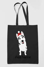 Load image into Gallery viewer, Personalized Husky Love Zippered Tote Bag-Accessories-Accessories, Bags, Dog Mom Gifts, Personalized, Siberian Husky-19