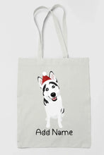 Load image into Gallery viewer, Personalized Husky Love Zippered Tote Bag-Accessories-Accessories, Bags, Dog Mom Gifts, Personalized, Siberian Husky-3