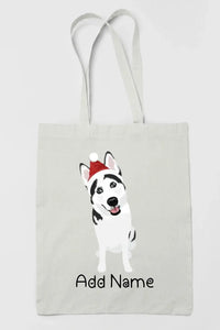 Personalized Husky Love Zippered Tote Bag-Accessories-Accessories, Bags, Dog Mom Gifts, Personalized, Siberian Husky-3