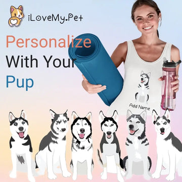 Personalized Husky Mom Yoga Tank Top 360x