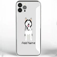 Load image into Gallery viewer, Personalized Husky Soft Shell Phone Cover-Cell Phone Accessories-Accessories, Dog Mom Gifts, Husky, Personalized, Phone Case-Phone Cover-Transparent TPU-One Size-2