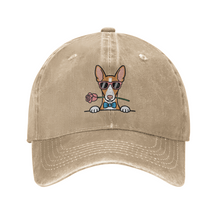 Load image into Gallery viewer, Personalized Ibizan Hound Baseball Cap - Romeo Ibizan Hound Design - Match Your Dog's Coat Color-Hats &amp; Caps-Accessories,Baseball Caps,Dog Mom Gifts-Beige-One Size-3