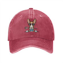 Load image into Gallery viewer, Personalized Ibizan Hound Baseball Cap - Romeo Ibizan Hound Design - Match Your Dog's Coat Color-Hats &amp; Caps-Accessories,Baseball Caps,Dog Mom Gifts-Wine Red-One Size-4